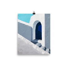 Load image into Gallery viewer, 8x10 Mid Afternoon Painting Art Print Greece Collection
