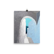 Load image into Gallery viewer, 8x10 In The Distance Painting Greece Art Print
