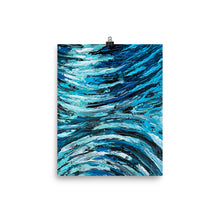 Load image into Gallery viewer, 8x10 Ripple Effect Painting Art Print Water Collection
